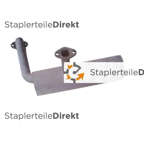 Auspuffrohr / Schalldämpfer für Linde-Lansing - Länge 410 mm