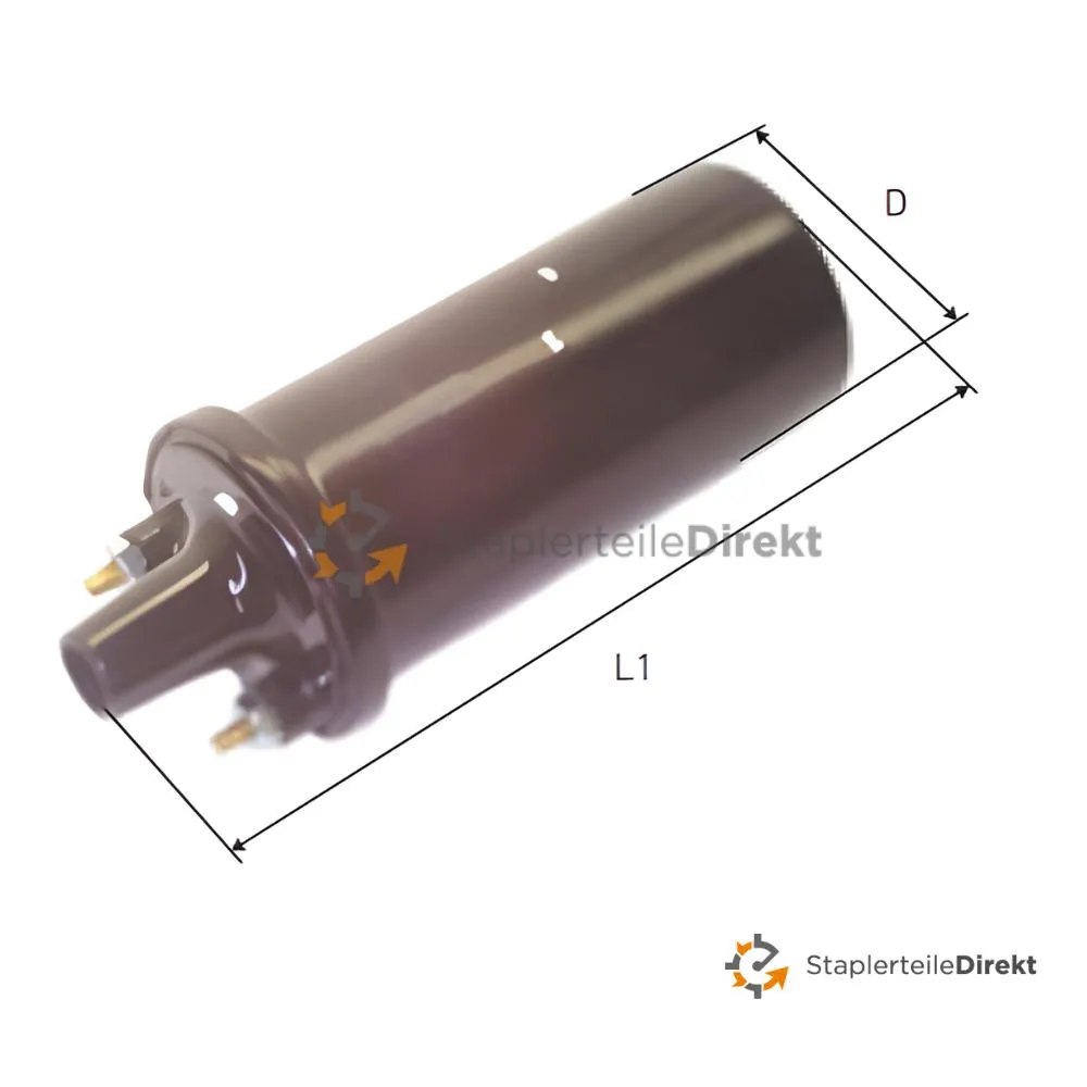 Zündespule für Gabelstapler Länge 150,0 mm Durchmesser 52,5 mm Zündespule für Gabelstapler Länge 150,0 mm Durchmesser 52,5 mm