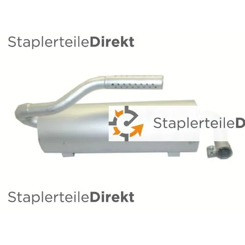 Auspuffrohr / Schalldämpfer für Clark-Samsung - Länge 500 mm