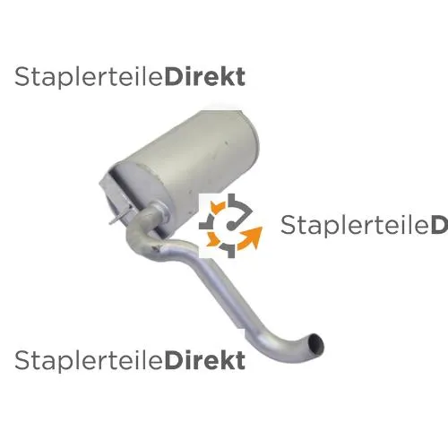 Auspuffrohr / Schalldämpfer für Heli - Länge 300 mm