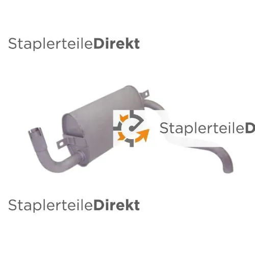 Auspuffrohr / Schalldämpfer für Heli - Länge 380 mm