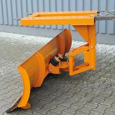 Schneepflug mit Niveauausgleich, Einfahrtasche oben Schildbreite 2100 mm reinorange, fks