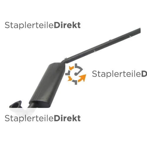 Auspuffrohr / Schalldämpfer für Coventry  Climax - Länge 460 mm