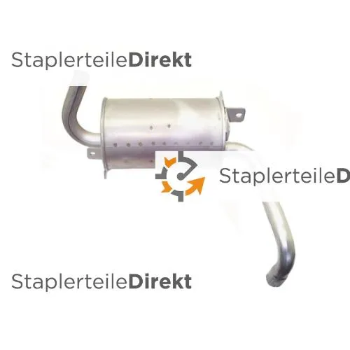 Auspuffrohr / Schalldämpfer für Hyundai - Länge 295 mm