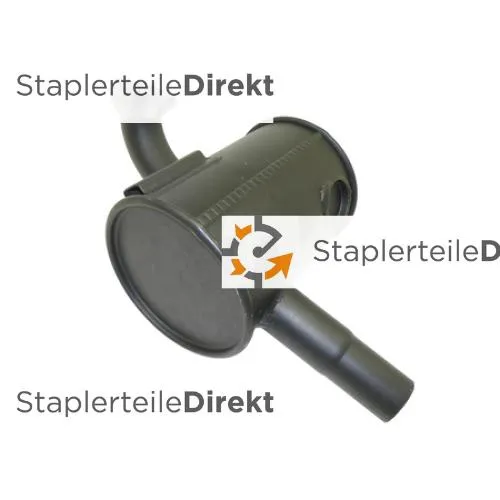 Auspuffrohr / Schalldämpfer für Jcb - Länge 253 mm