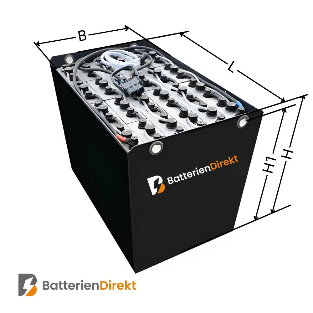 24V Gabelstaplerbatterie 5 PzS 575 Ah (827 x 324 x 627) inkl. Aquamatik und REMA-Stecker