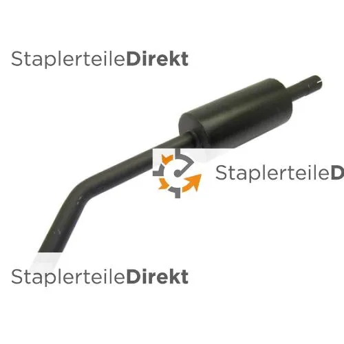 Auspuffrohr / Schalldämpfer für Jcb - Länge 335 mm