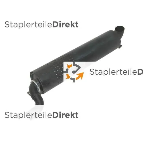 Auspuffrohr / Schalldämpfer für Clark-Samsung - Länge 715 mm