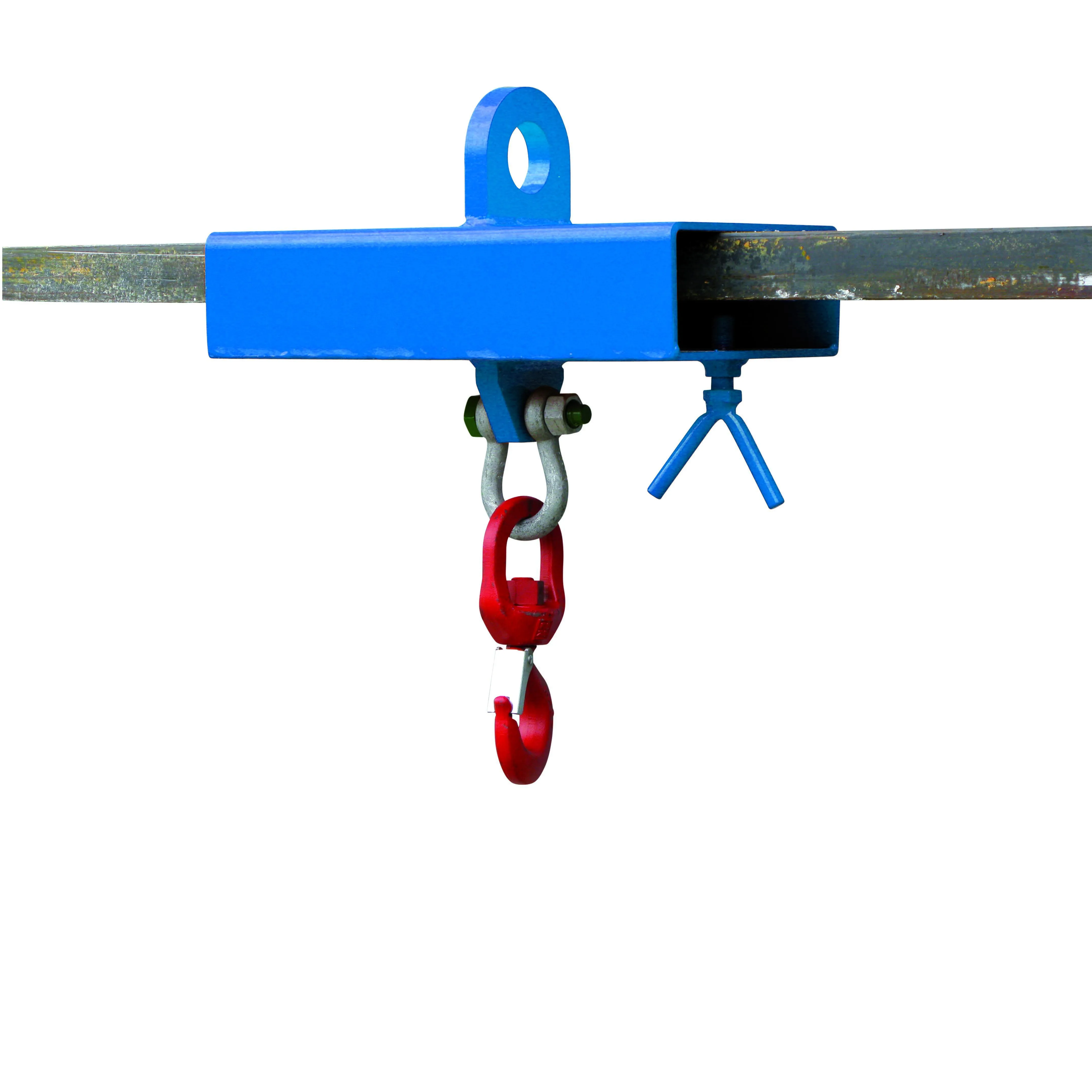 Lasthaken Stapler-Aufsatz für 1 Zinken, 1000 kg,  enzianblau