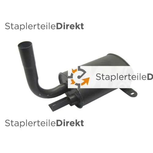 Auspuffrohr / Schalldämpfer für Jcb - Länge 325 mm