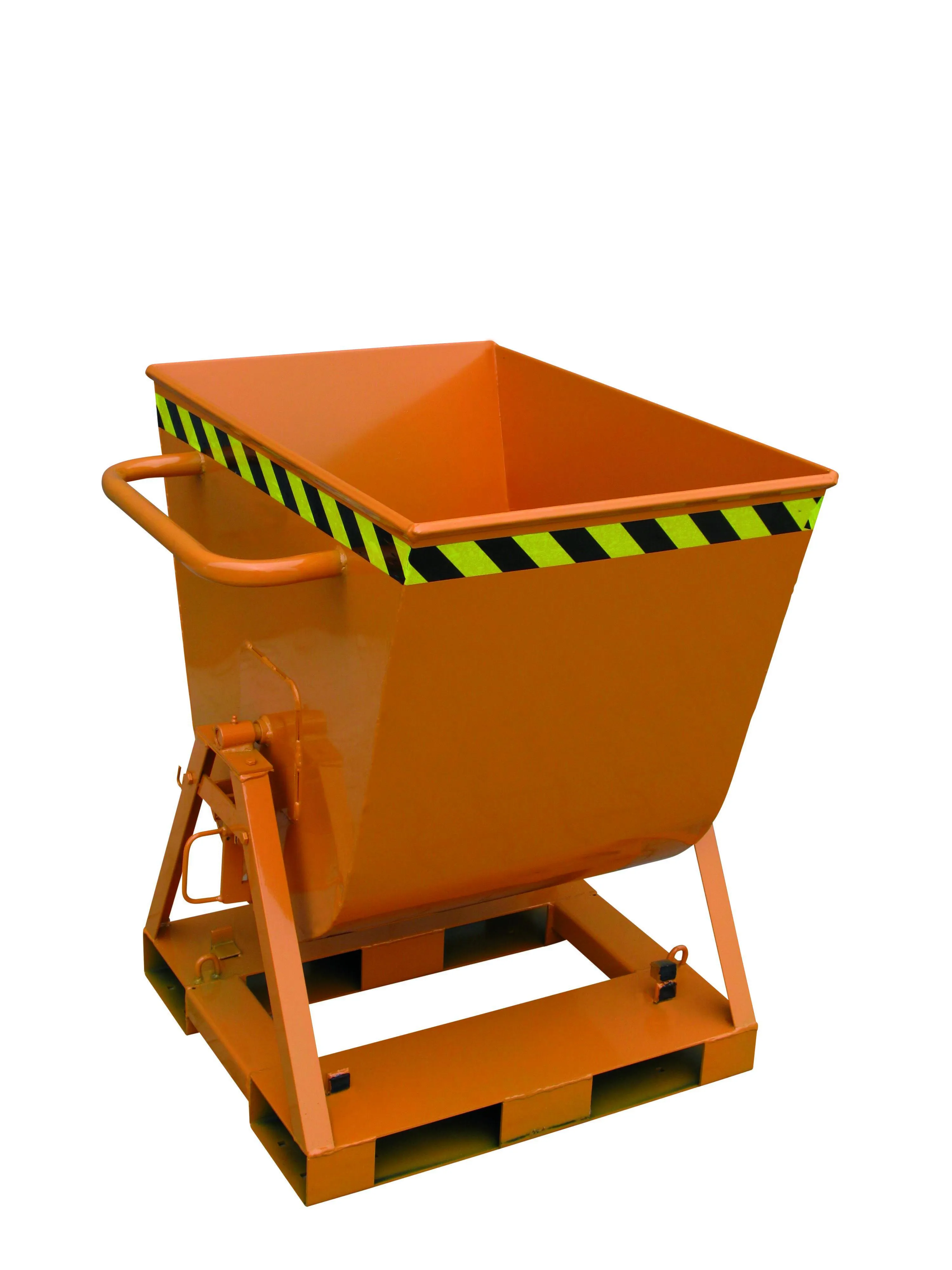 Kippmulde 2-seitig kippbar, von 4 Seiten anfahrbar, 500 kg, 600 Liter enzianblau