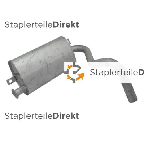 Auspuffrohr / Schalldämpfer für Heli - Länge 400 mm