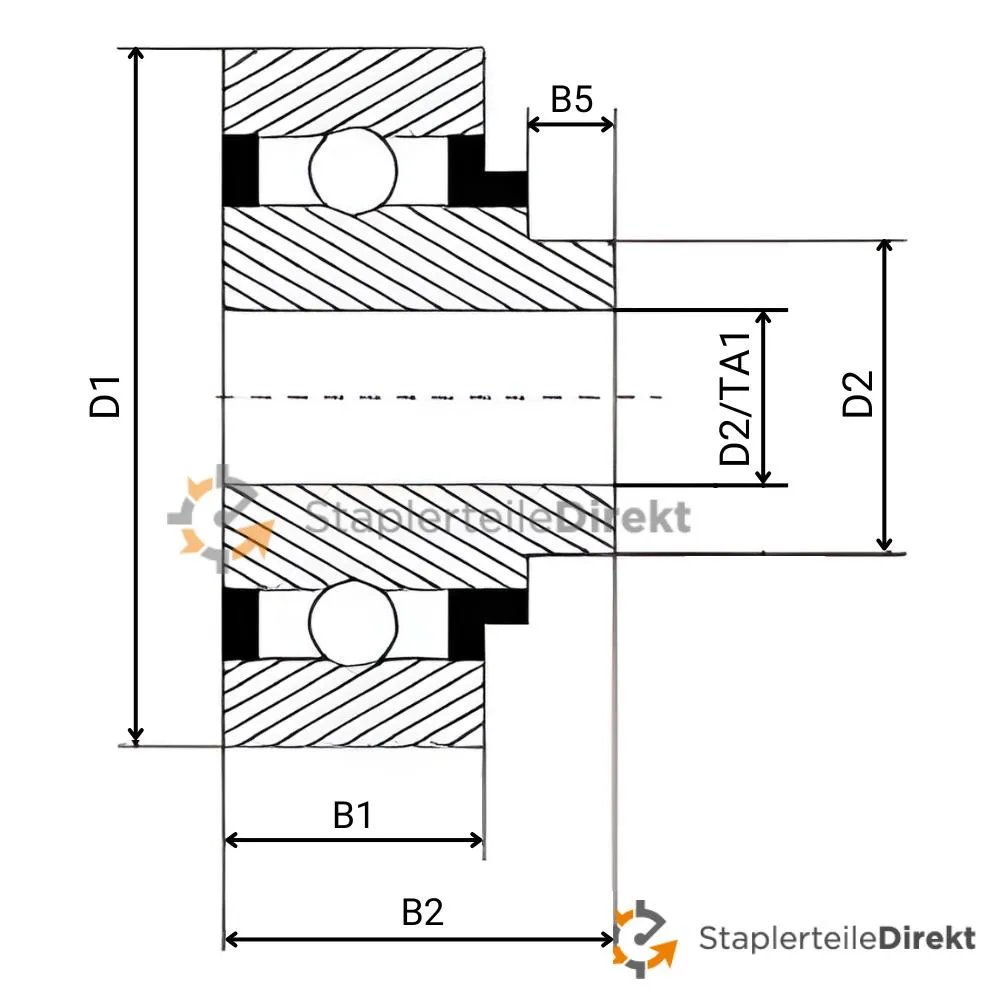 Mastrolle für Jungheinrich ETM/V 14/16 (51105075)