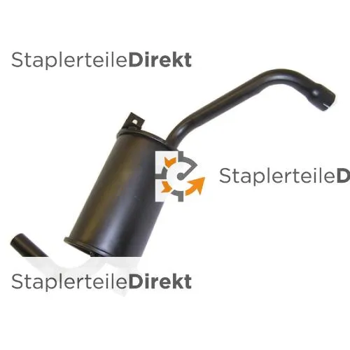 Auspuffrohr / Schalldämpfer für Hyundai - Länge 295 mm