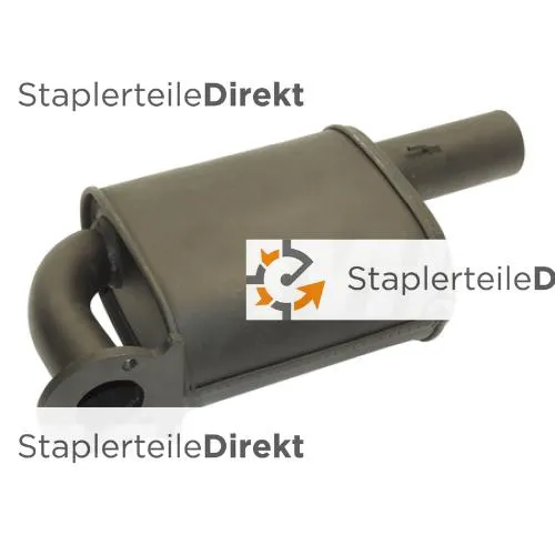 Auspuffrohr / Schalldämpfer für Jcb - Länge 295 mm