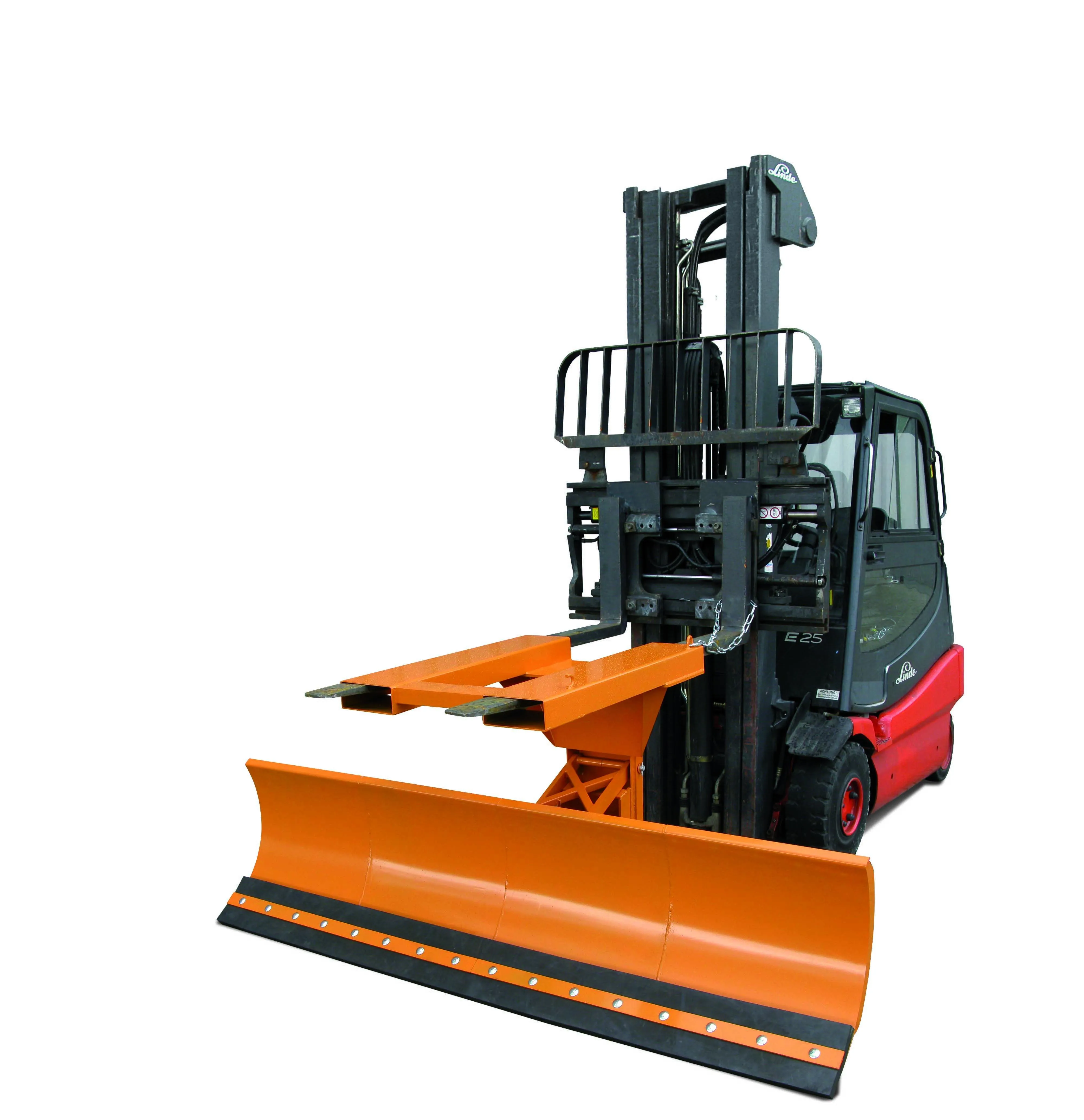 Schneepflug mit Niveauausgleich, Einfahrtasche oben Schildbreite 2100 mm reinorange, fks