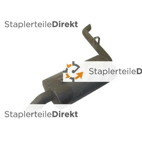 Auspuffrohr / Schalldämpfer für Ausa - Länge 395 mm