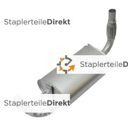 Auspuffrohr / Schalldämpfer für Baoli - Länge 380 mm