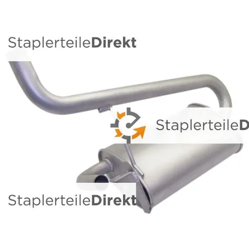 Auspuffrohr / Schalldämpfer für Hangzhou / Hc / Hangcha - Länge 380 mm