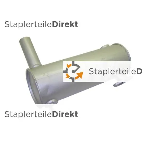 Auspuffrohr / Schalldämpfer für Jcb - Länge 445 mm