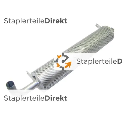 Auspuffrohr / Schalldämpfer für Clark-Samsung - Länge 725 mm