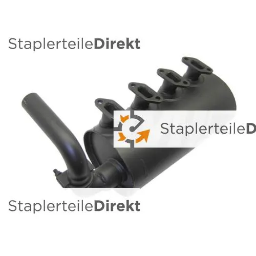 Auspuffrohr / Schalldämpfer für Jlg - Länge 450 mm