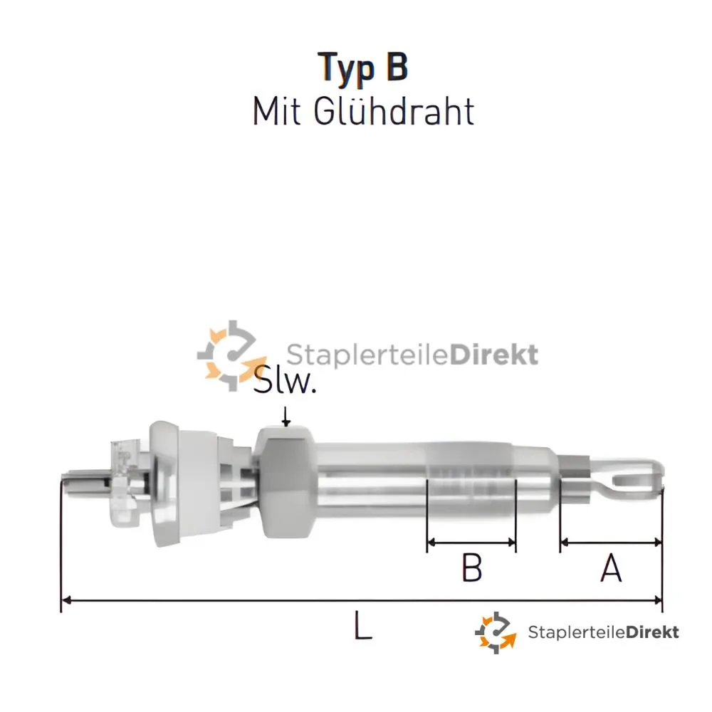 Glühkerze für Merlo 11 V Länge 89 mm SW 27