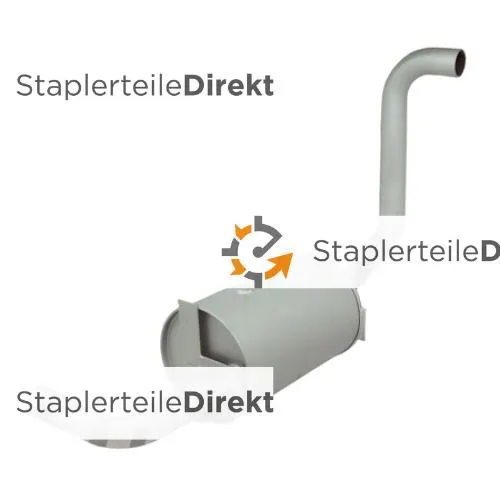 Auspuffrohr / Schalldämpfer für Baoli - Länge 304 mm