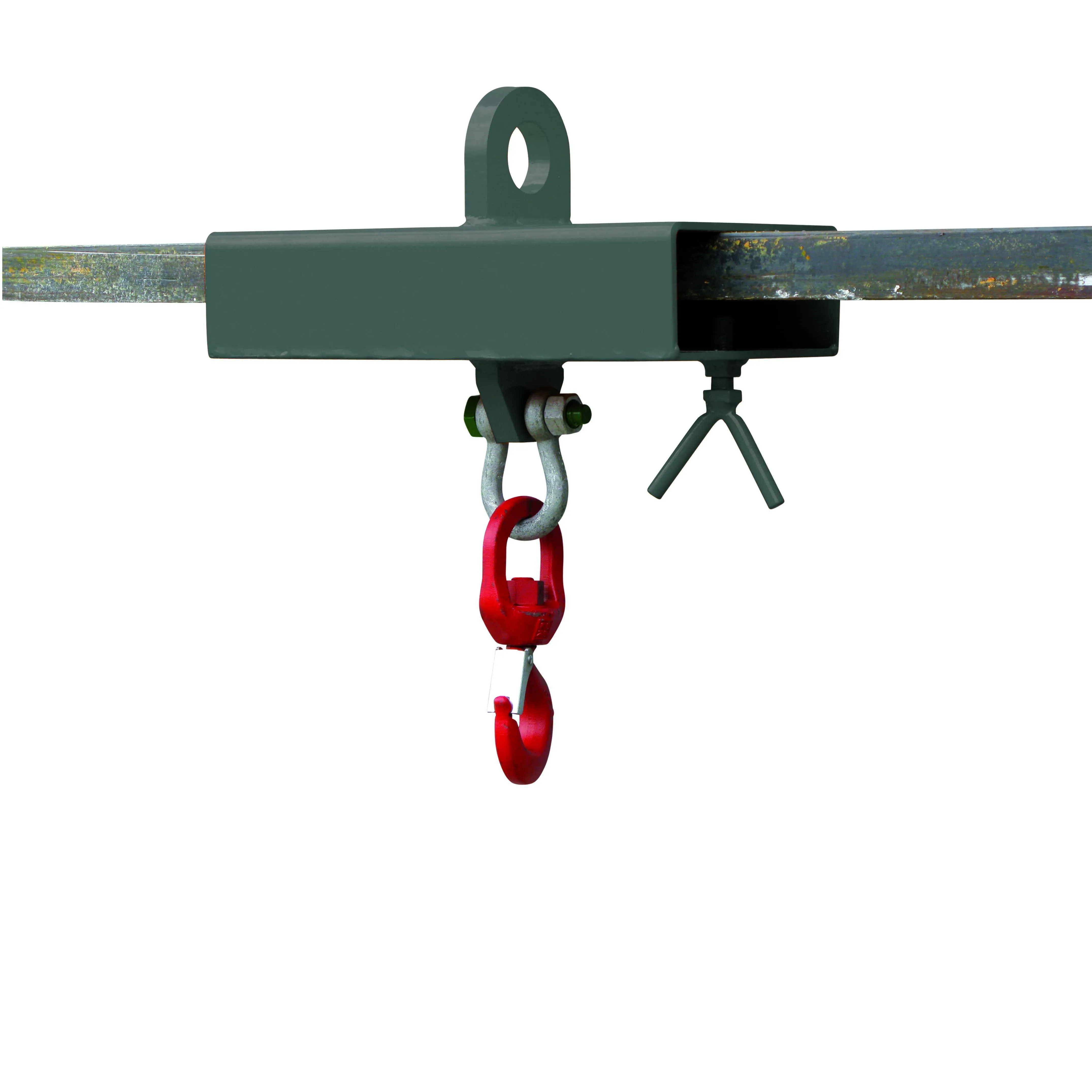 Lasthaken Stapler-Aufsatz für 1 Zinken, 1000 kg,  anthrazitgrau