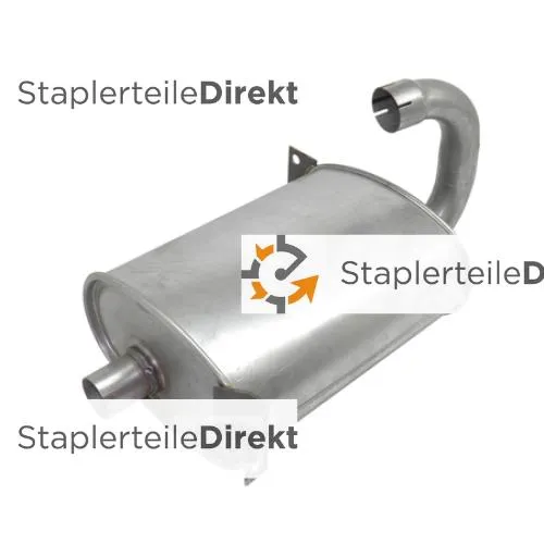 Auspuffrohr / Schalldämpfer für Linde-Lansing - Länge 350 mm