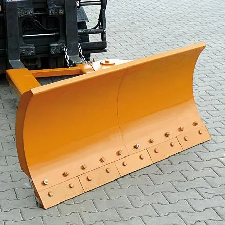 Schneeschieber, Schildbreite 2400 mm,  reinorange, gummi