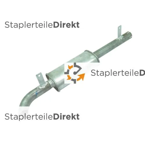 Auspuffrohr / Schalldämpfer für Jungheinrich-Steinbock - Länge 294 mm