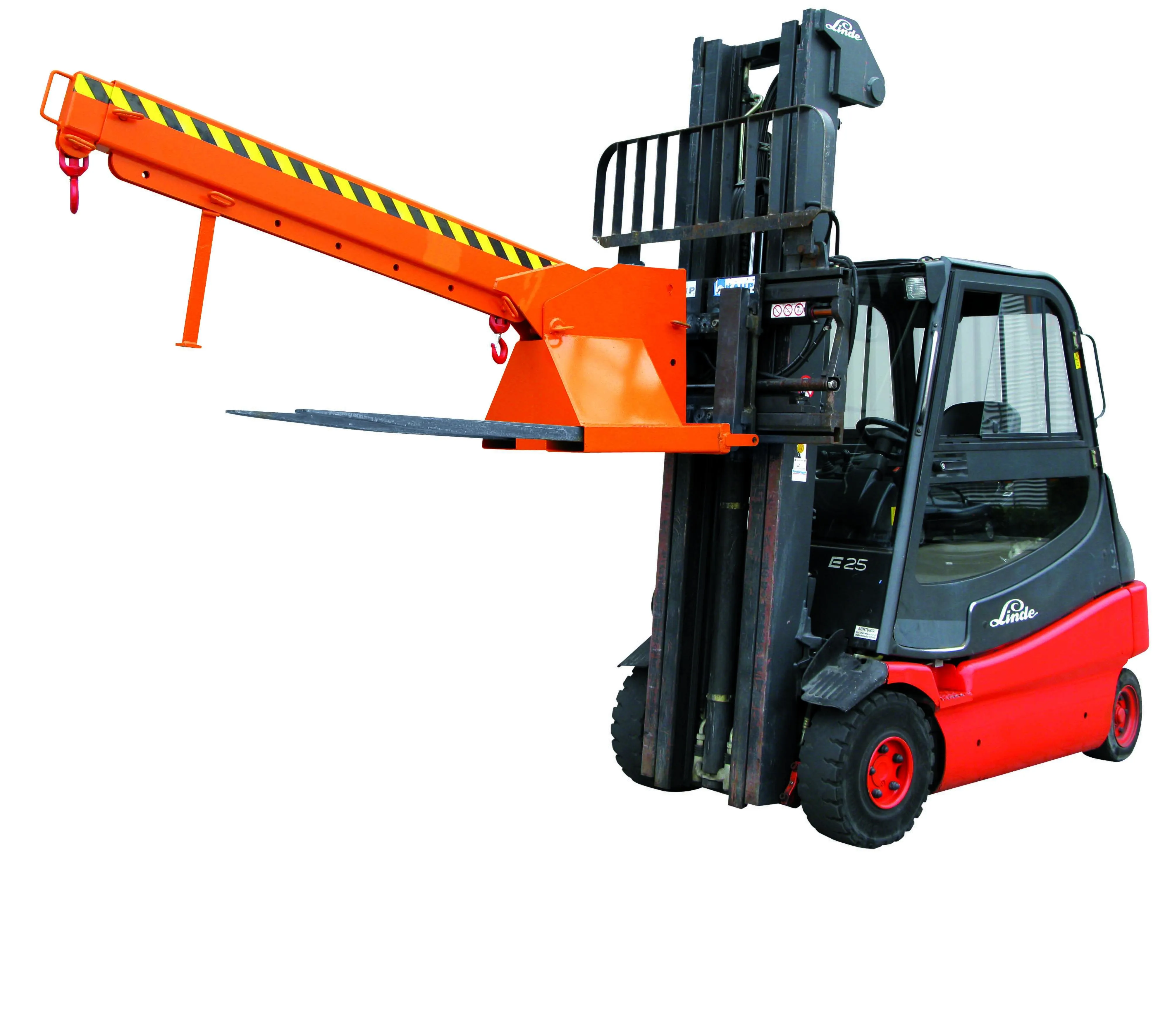 Kranarm teleskopierbar und höhenverstellbar, 5000 kg,  reinorange