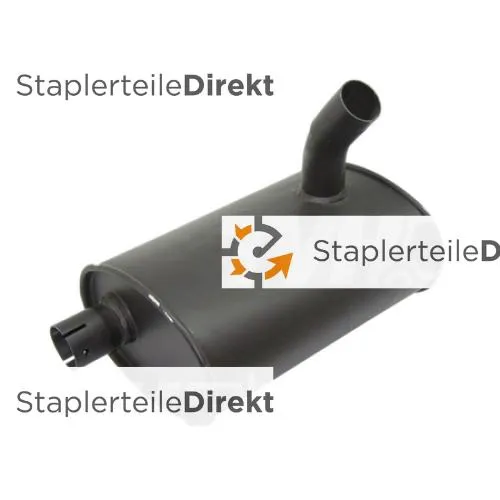Auspuffrohr / Schalldämpfer für Jcb - Länge 305 mm