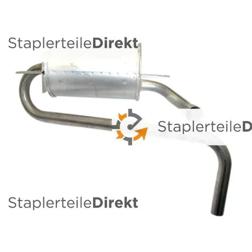 Auspuffrohr / Schalldämpfer für Komatsu - Länge 295 mm