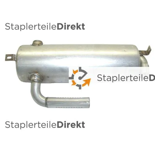 Auspuffrohr / Schalldämpfer für Clark-Samsung - Länge 492 mm