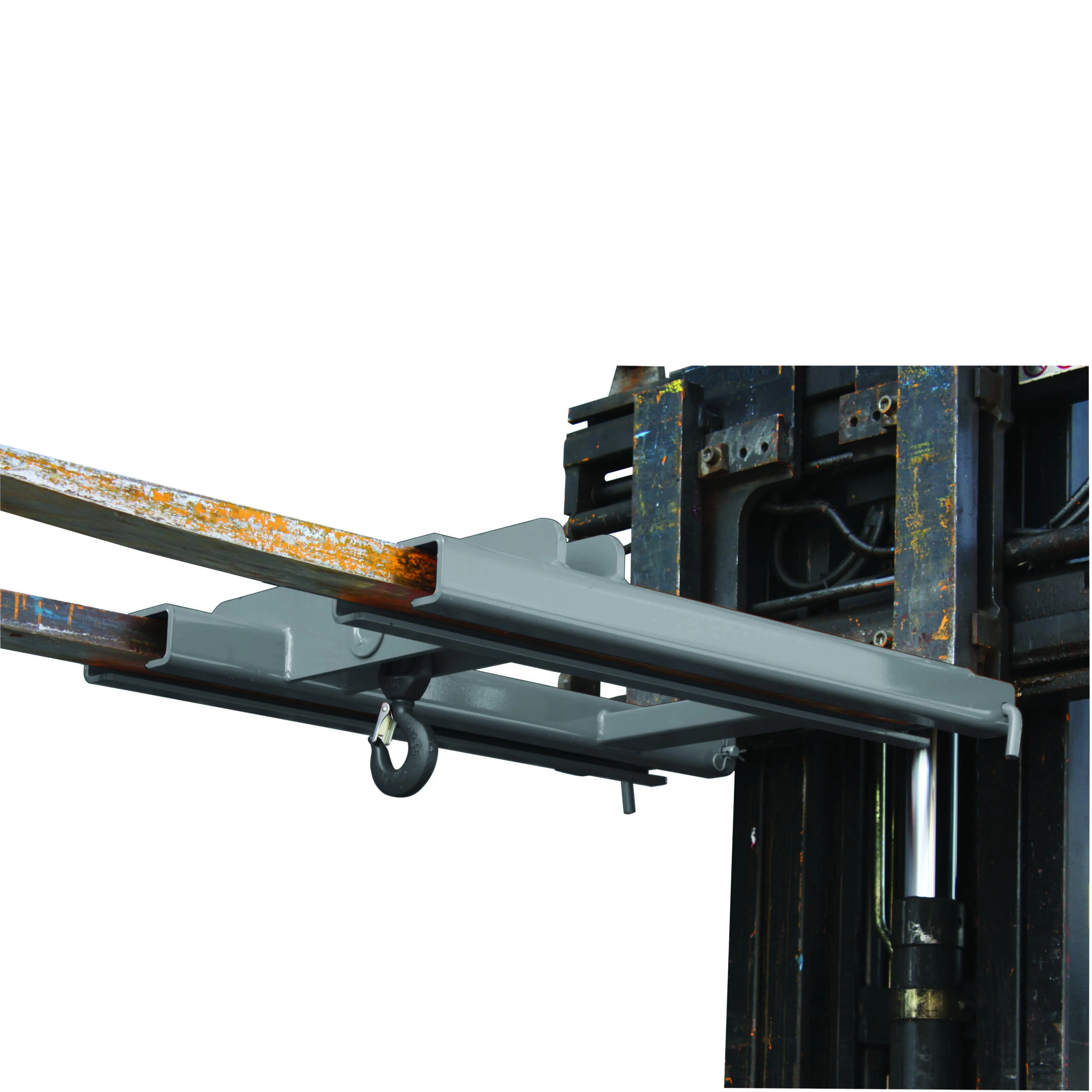 Lasthaken Stapler-Aufsatz für 2 Zinken, 3000 kg,  anthrazitgrau