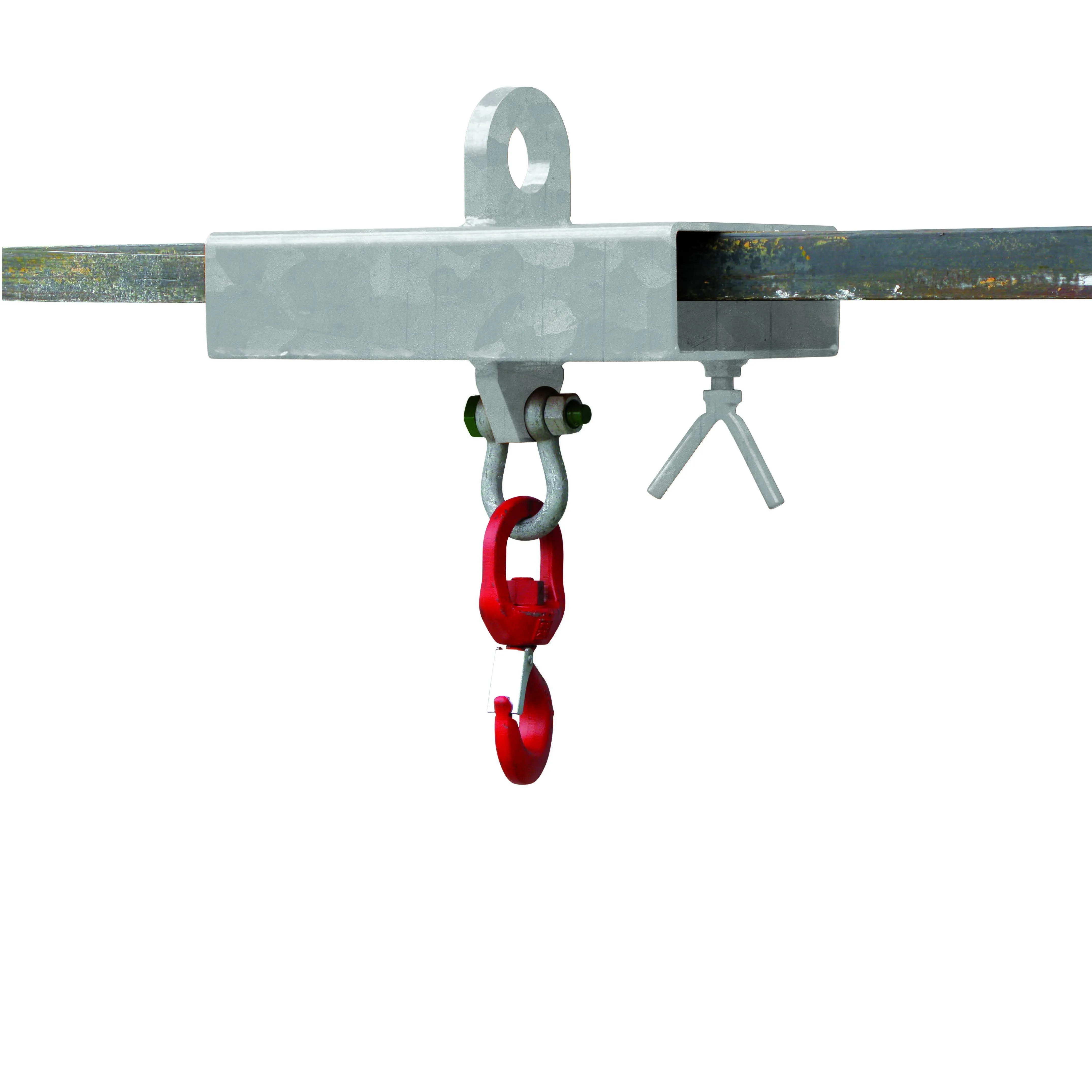 Lasthaken Stapler-Aufsatz für 1 Zinken, 1000 kg,  feuerverzinkt
