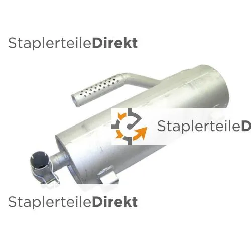 Auspuffrohr / Schalldämpfer für Clark-Samsung - Länge 500 mm
