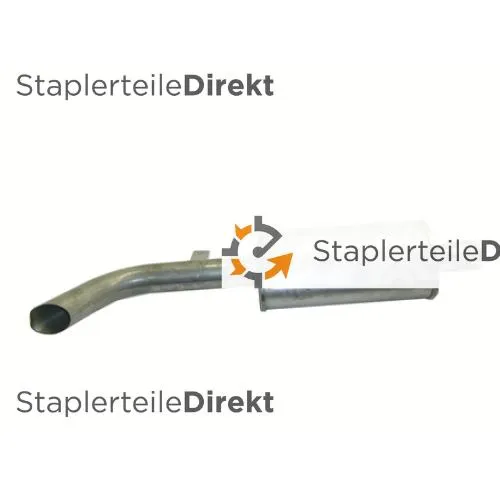 Auspuffrohr / Schalldämpfer für Jungheinrich-Steinbock - Länge 296 mm