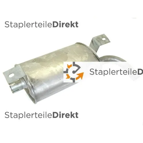 Auspuffrohr / Schalldämpfer für Jungheinrich-Steinbock - Länge 385 mm