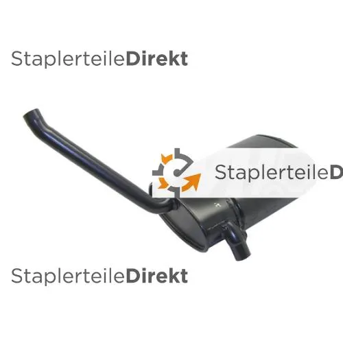 Auspuffrohr / Schalldämpfer für Linde-Lansing - Länge 385 mm