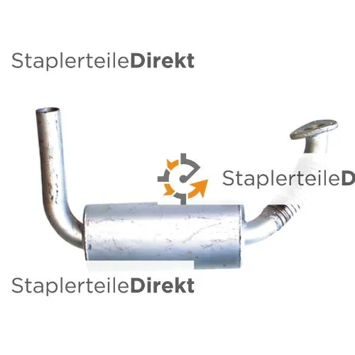 Auspuffrohr / Schalldämpfer für Linde-Lansing - Länge 270 mm