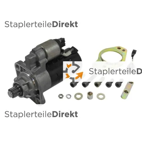 Anlasser (Starter) für Linde 12 V Länge 257 mm 10 Zähne