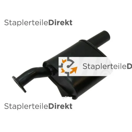 Auspuffrohr / Schalldämpfer für Jcb - Länge 295 mm