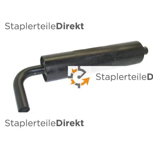 Auspuffrohr / Schalldämpfer für Jungheinrich-Steinbock - Länge 612 mm