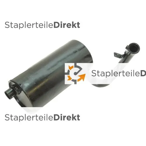 Auspuffrohr / Schalldämpfer für Clark-Samsung - Länge 470 mm