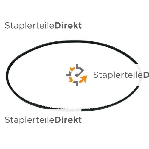 Keilriemen Breite 10 mm Innenlänge 1500 mm gezahnte offene Seite