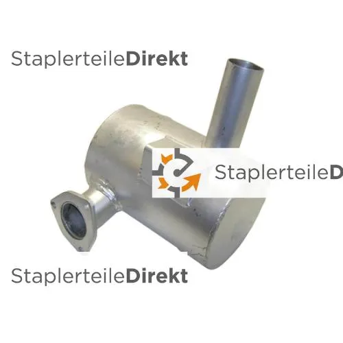 Auspuffrohr / Schalldämpfer für Jcb - Länge 260 mm