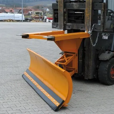 Schneepflug mit Niveauausgleich, Einfahrtasche unten Schildbreite 1800 mm enzianblau, fks